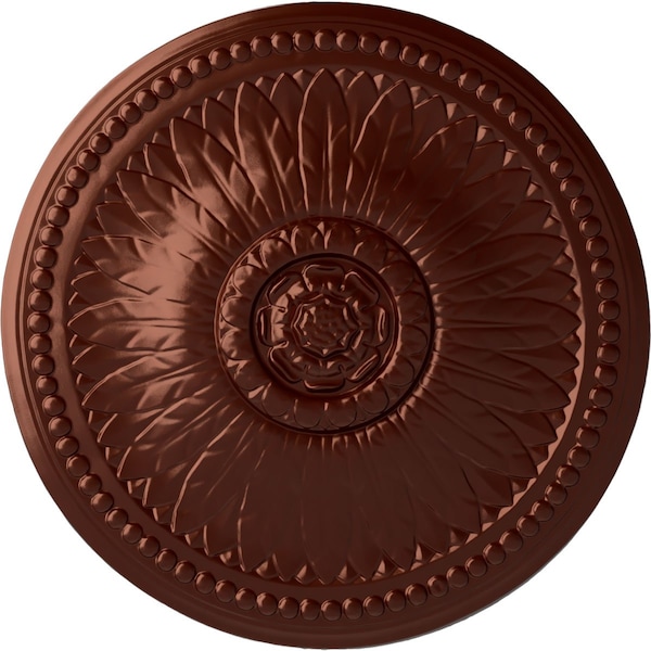 Ekena Millwork Bailey Ceiling Medallion (Fits Canopies up to 4"), Hand-Painted Antique Copper, 18 1/8"OD x 3/4"P CM19BIACS - main